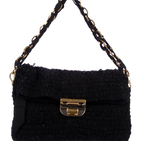 Nina Ricci Ruffled Chain-Link Strap Bag - Picture 3 of 5